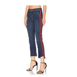 Democracy Plus "Ab" Solution Double Stripe Step Hem Ankle Jean Sz 6